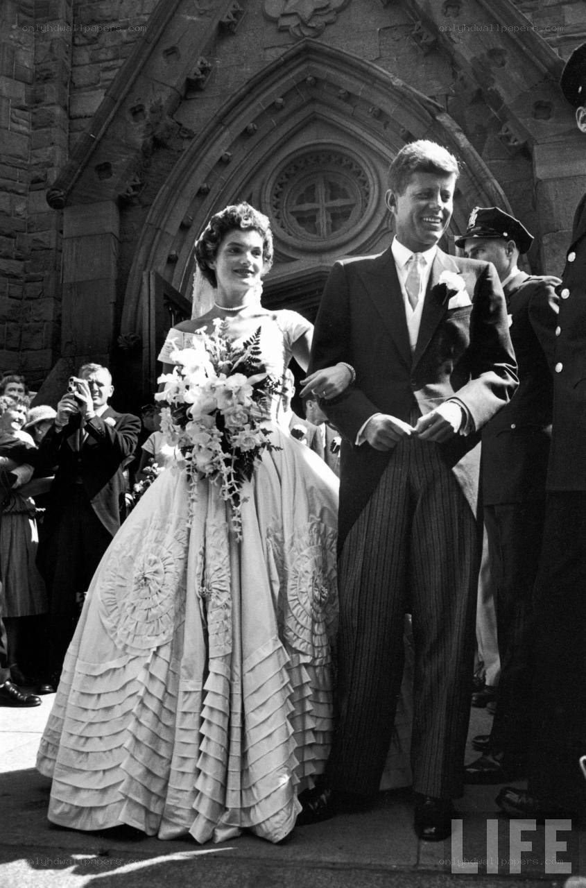 John and Jackie Kennedy wedding