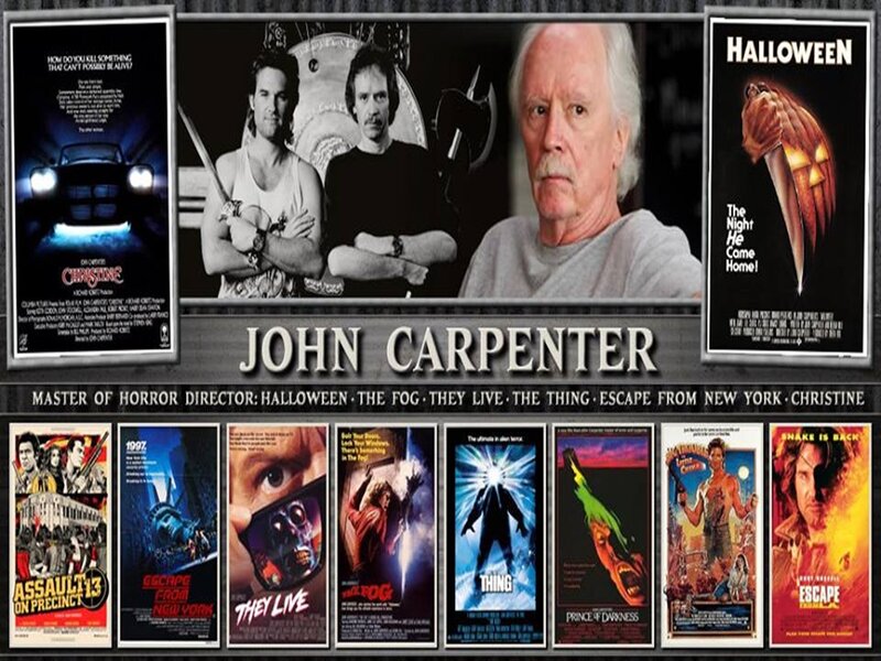 John Carpenter with Movie Posters