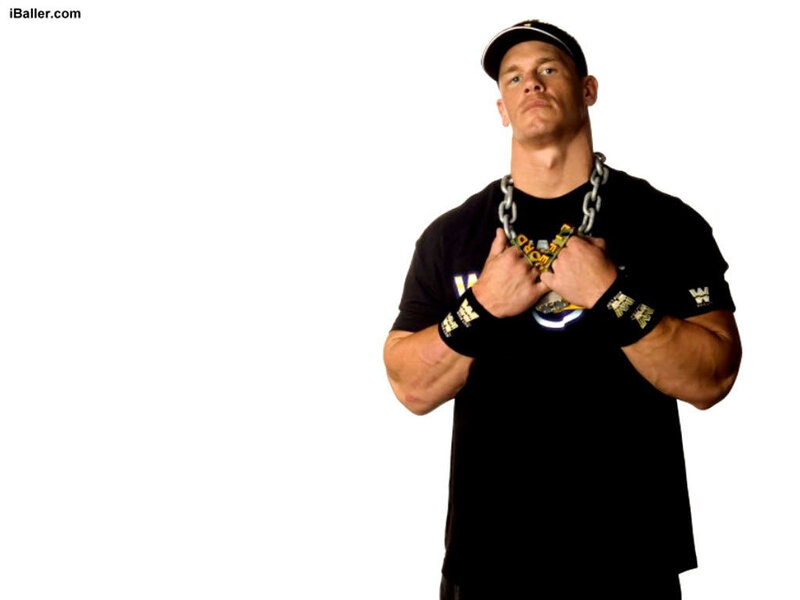 John Cena posing with chain
