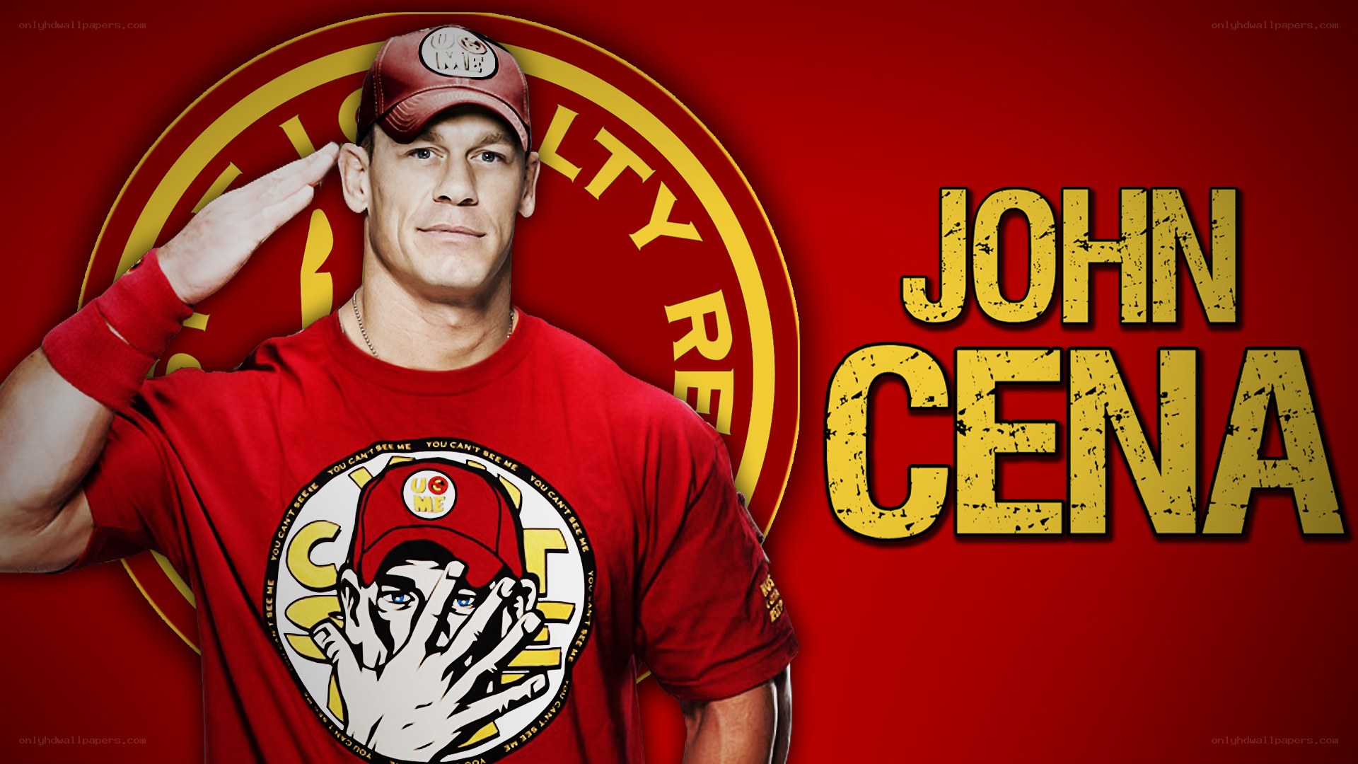John Cena saluting
