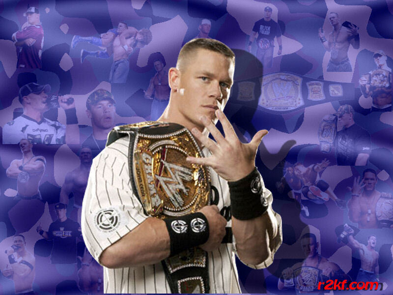 John Cena with championship belt