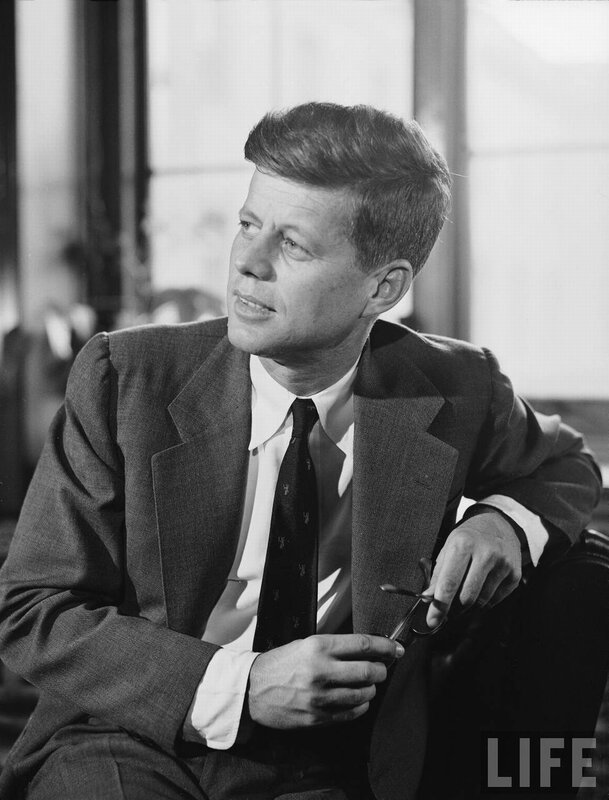 John F Kennedy in suit
