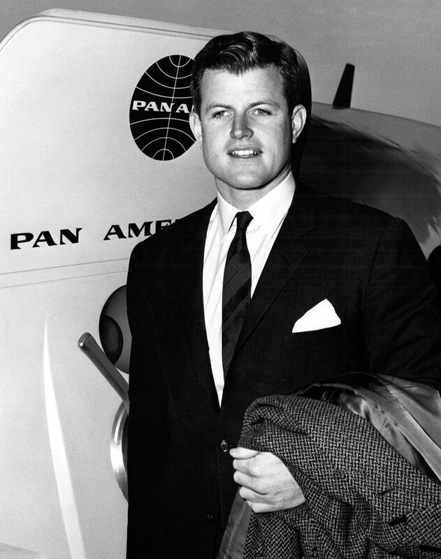 John F. Kennedy Jr. at airport