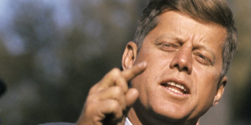John F Kennedy Speaking — Brown