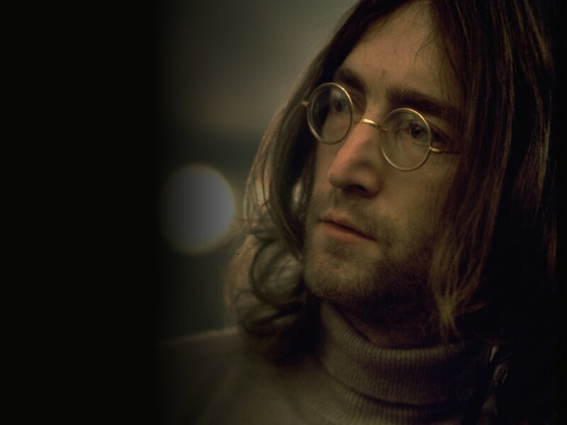 John Lennon in profile