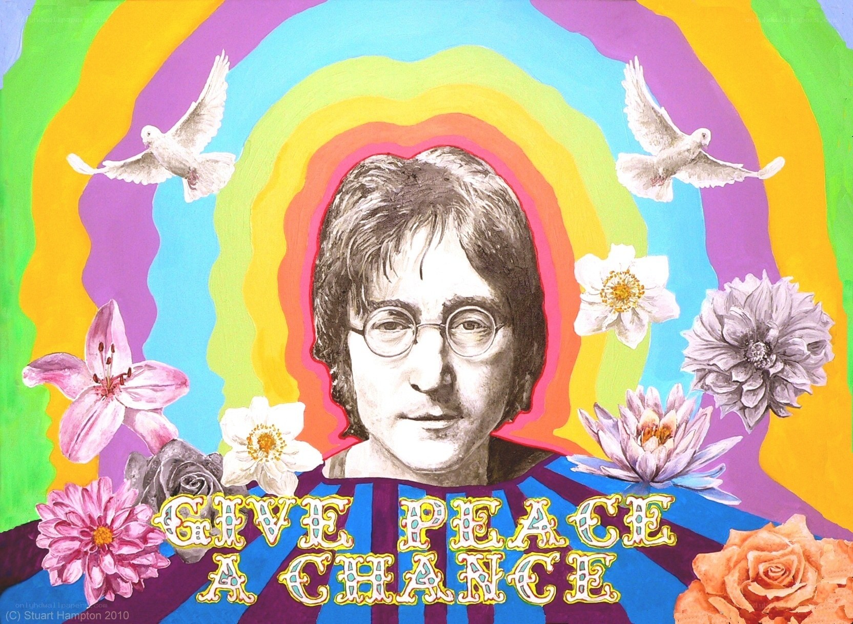 John Lennon peace art