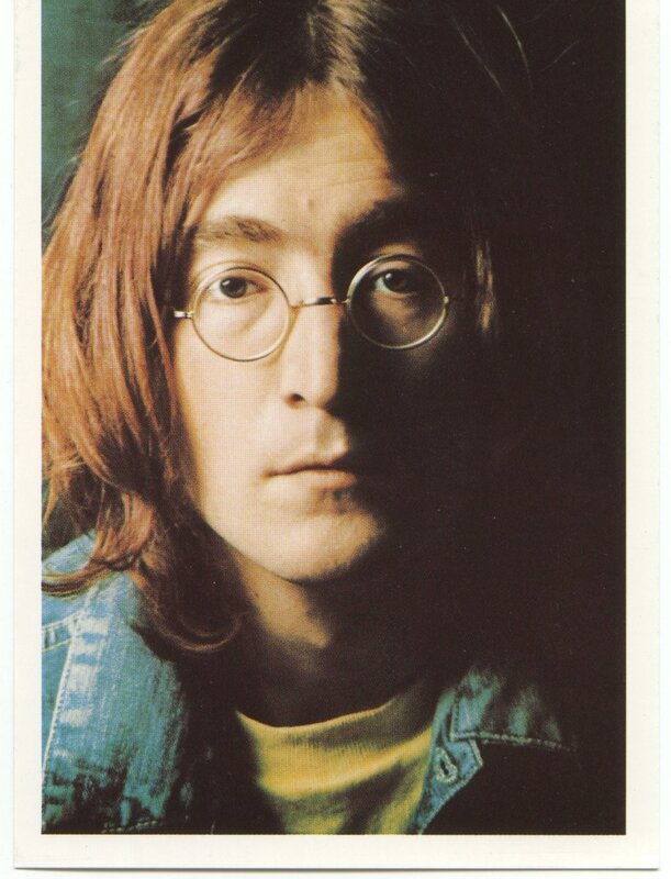 John Lennon Portrait — Brown, Dramatic