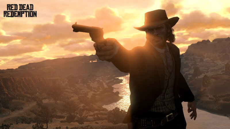 John Marston at sunset