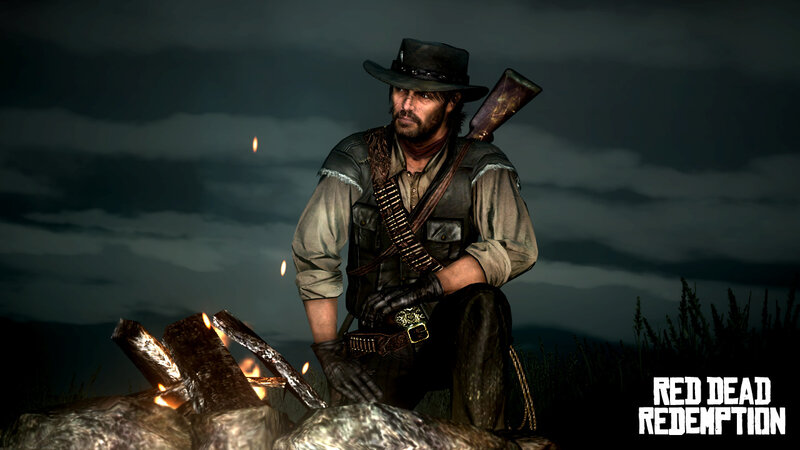 John Marston by campfire