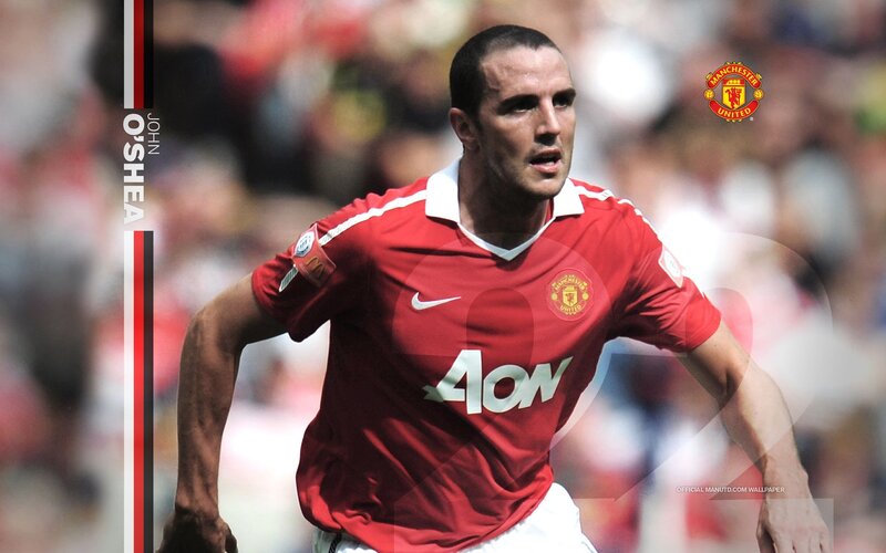 John O'Shea in Manchester United kit