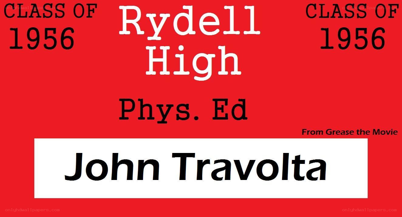 John Travolta from Grease