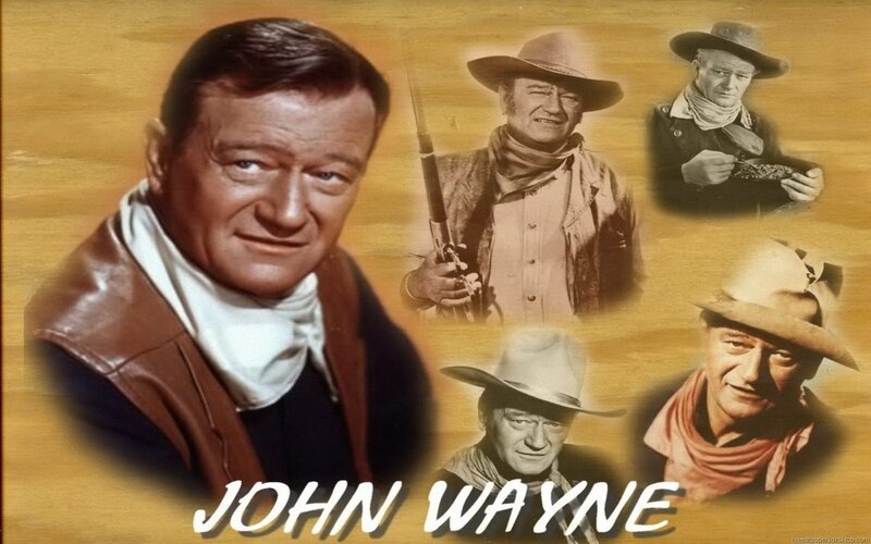 John Wayne Collage — Brown