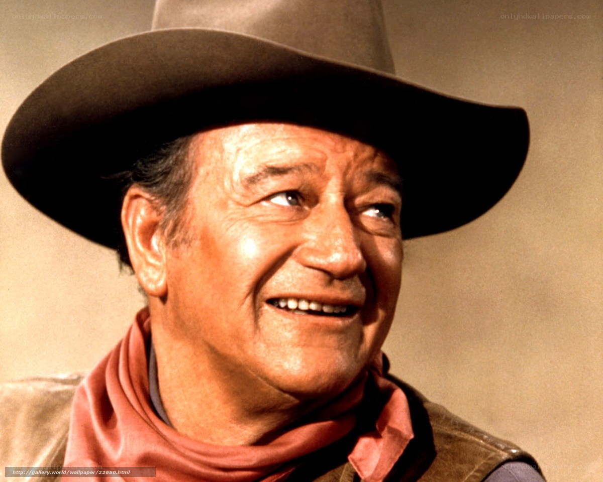 John Wayne in cowboy attire