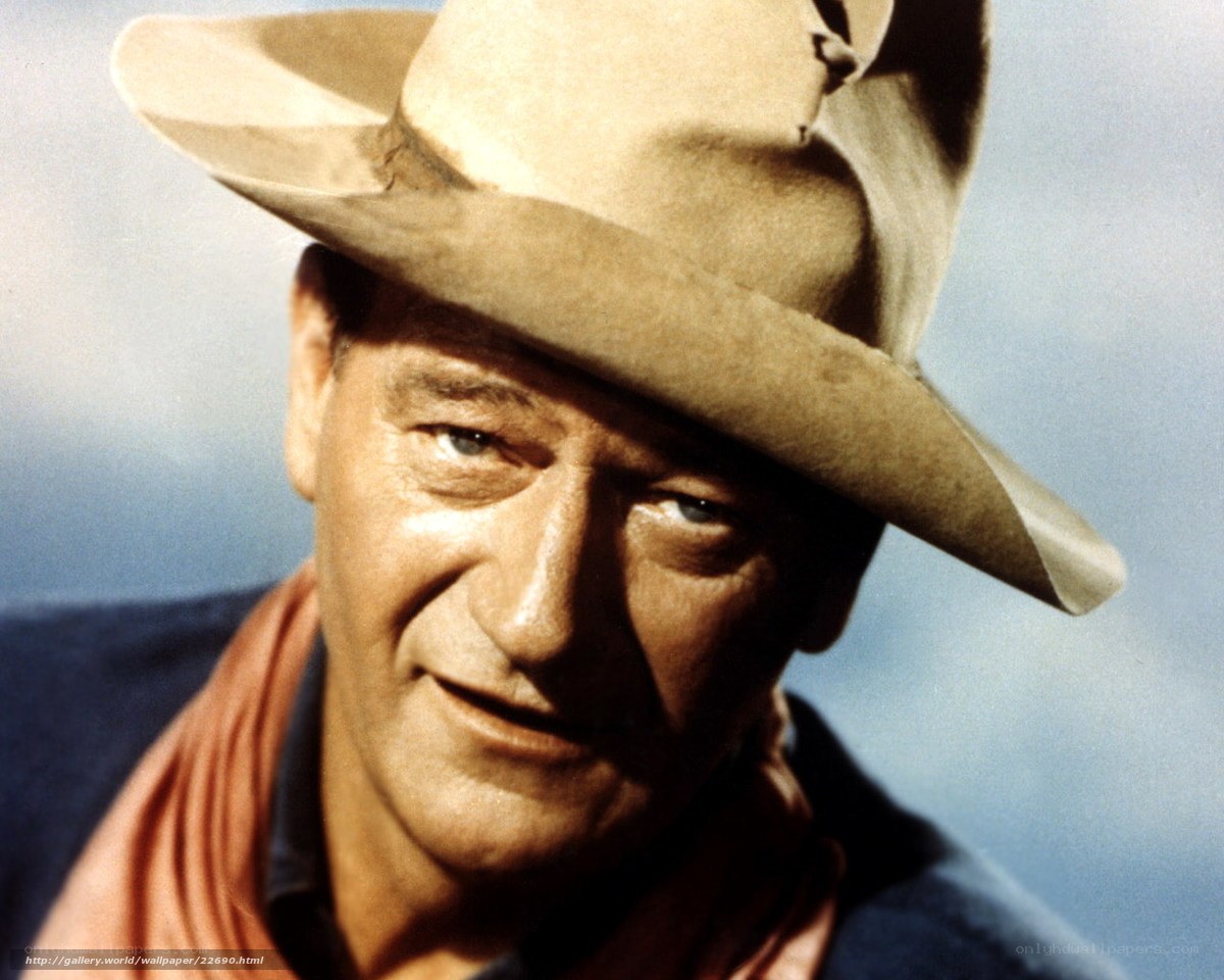 John Wayne in cowboy hat