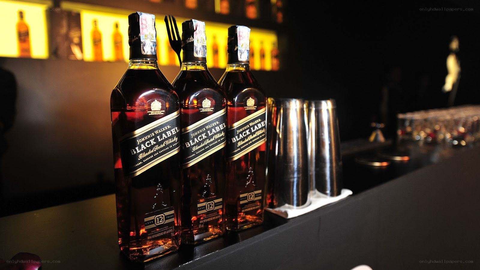 Johnnie Walker Black Label bottles