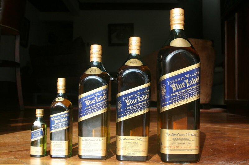 Johnnie Walker Blue Label bottles