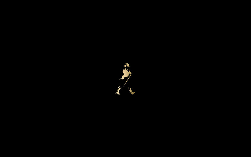 Johnnie Walker logo on black