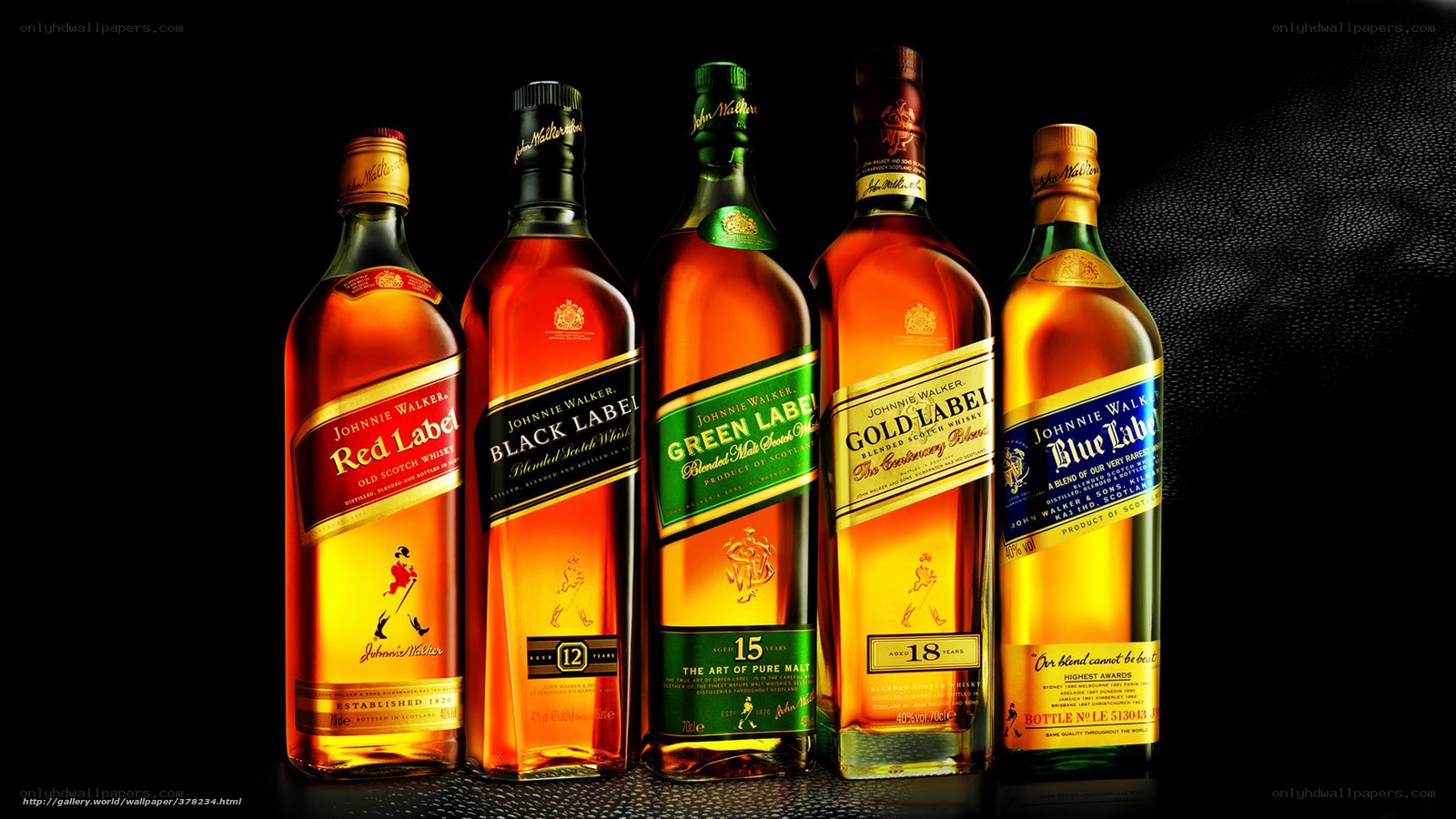 Johnnie Walker whisky collection
