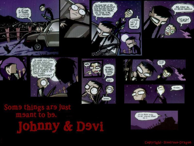 Johnny and Devi comic strip