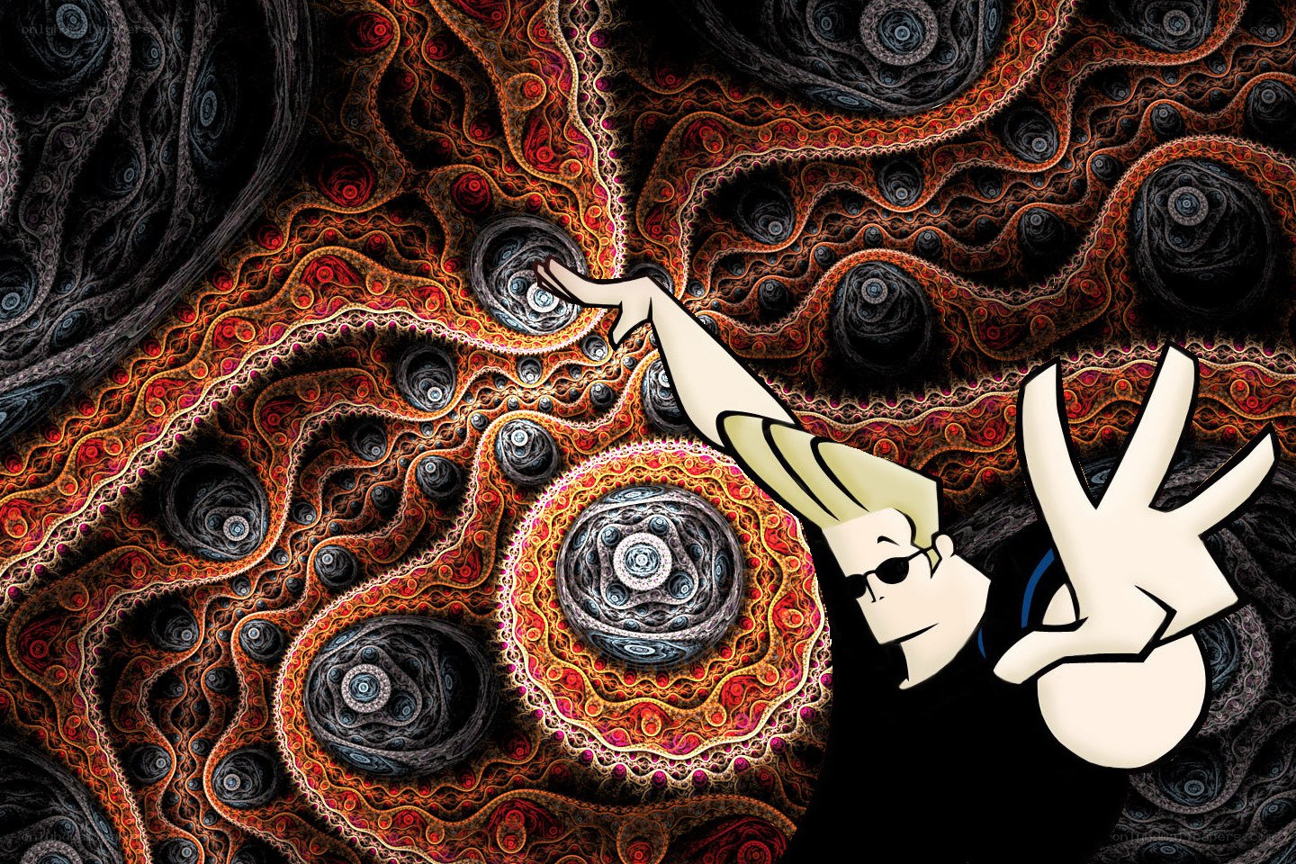 Johnny Bravo in fractal world