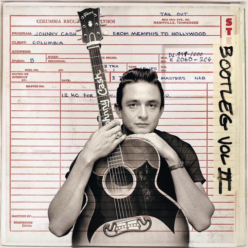 Johnny Cash Holding Guitar
