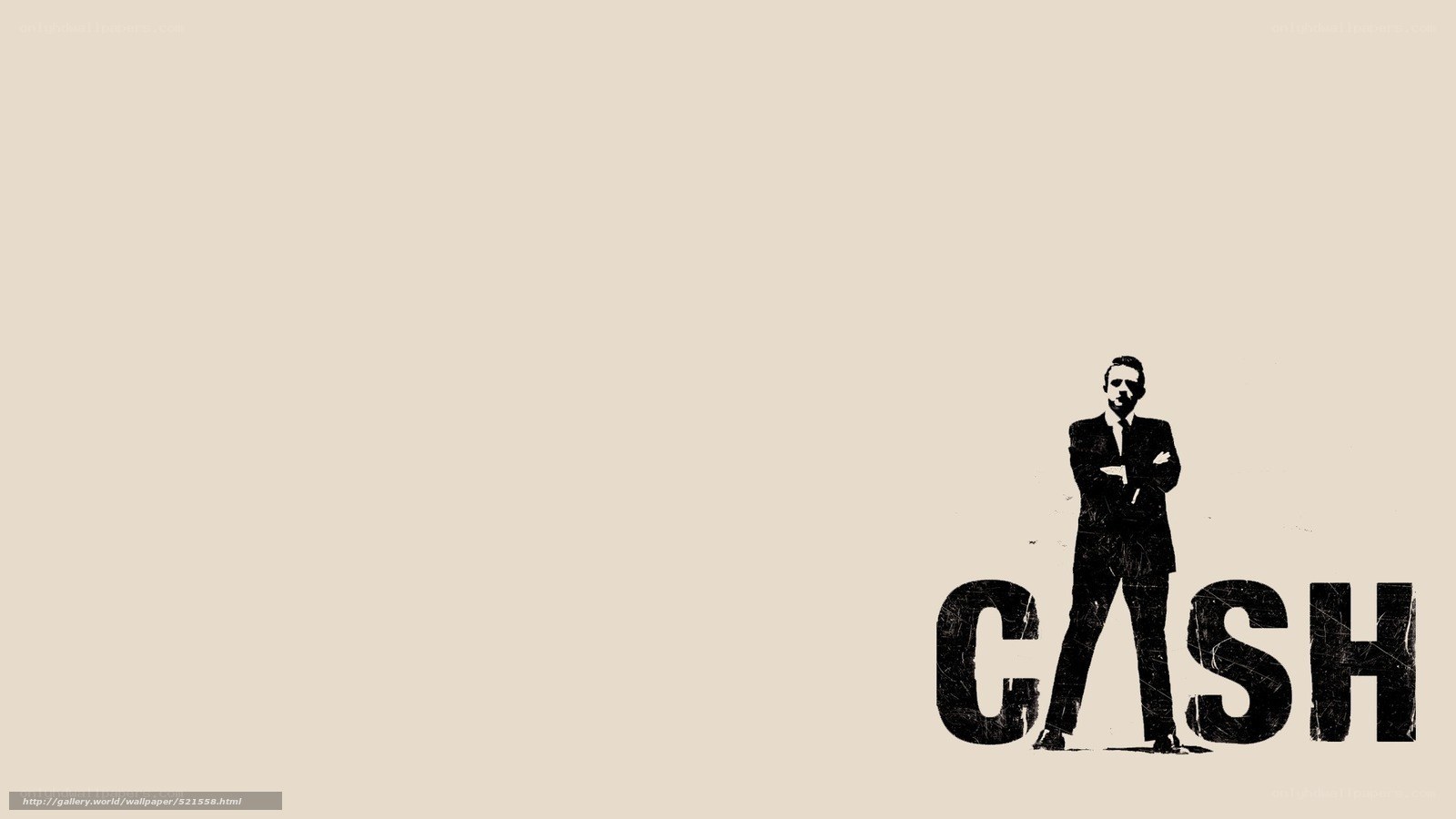 Johnny Cash silhouette wallpaper