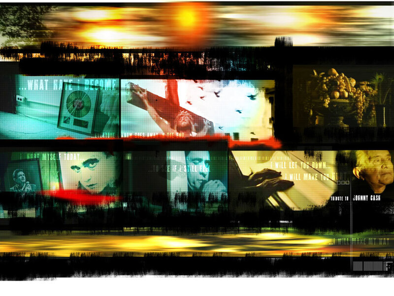 Johnny Cash tribute collage