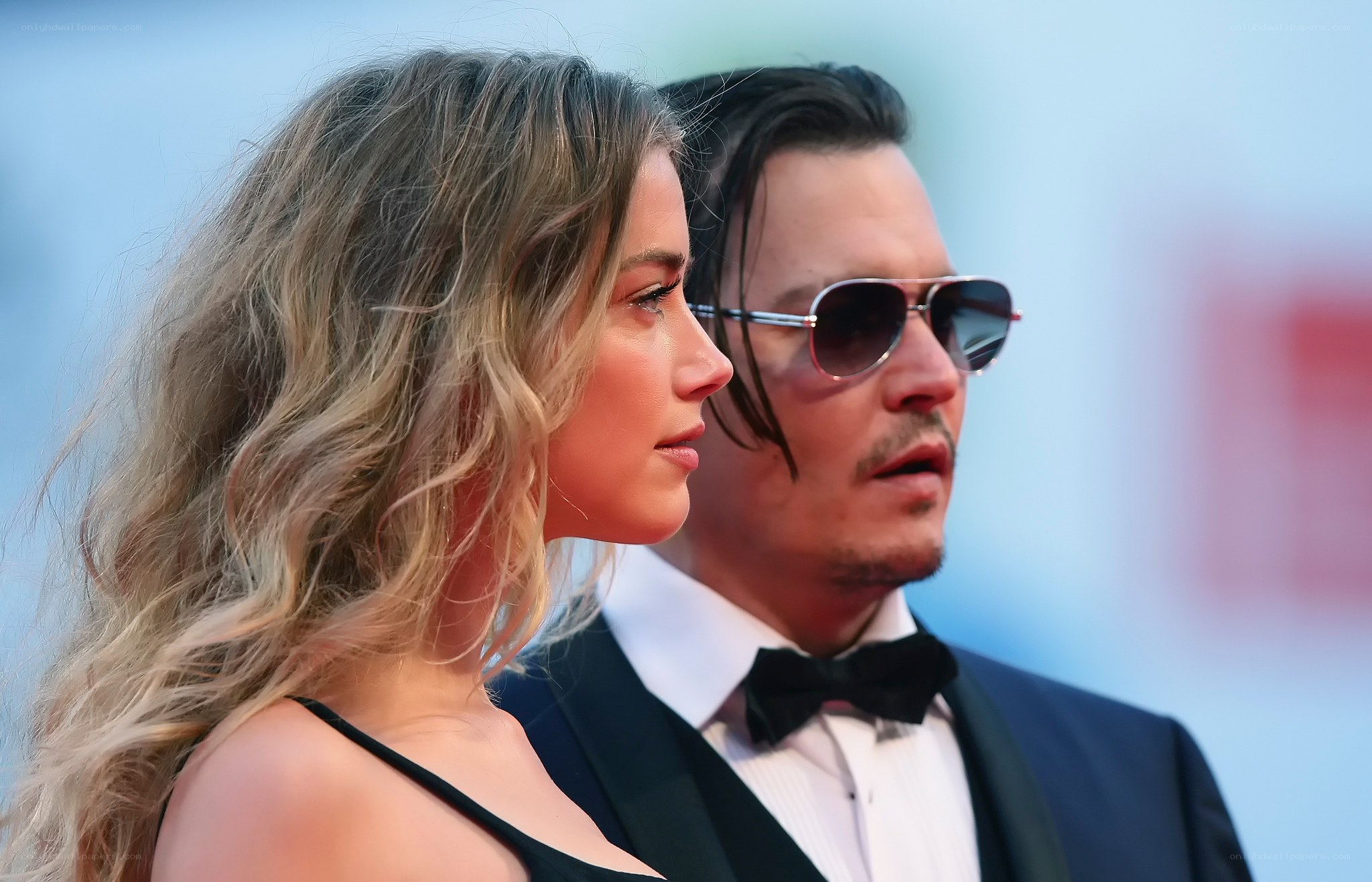 Johnny Depp and Amber Heard at event