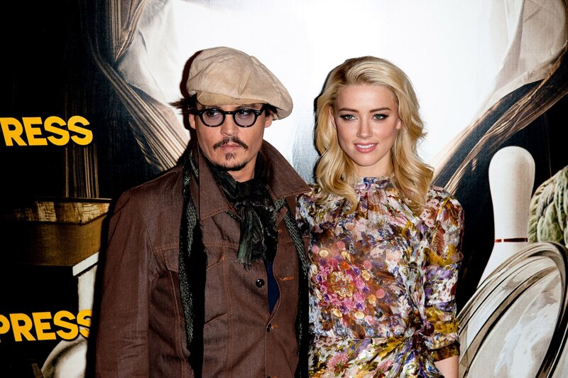 Johnny Depp and Amber Heard at event