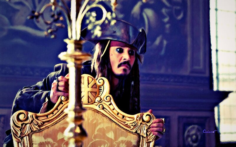 Johnny Depp as Jack Sparrow — Blue