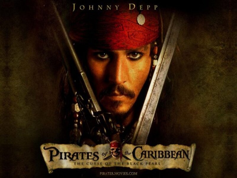 Johnny Depp as Pirate — Brown, Dramatic