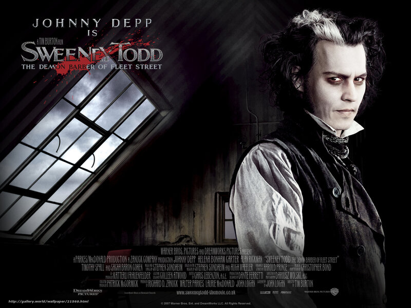 Johnny Depp as Sweeney Todd — Black