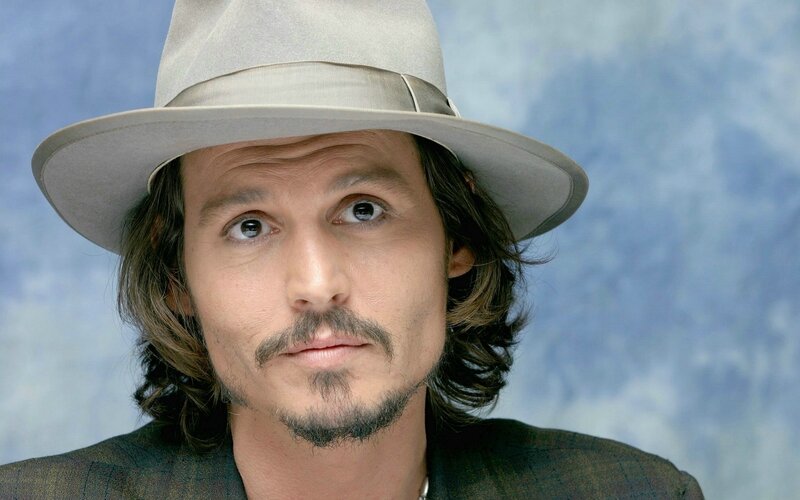 Johnny Depp in a hat