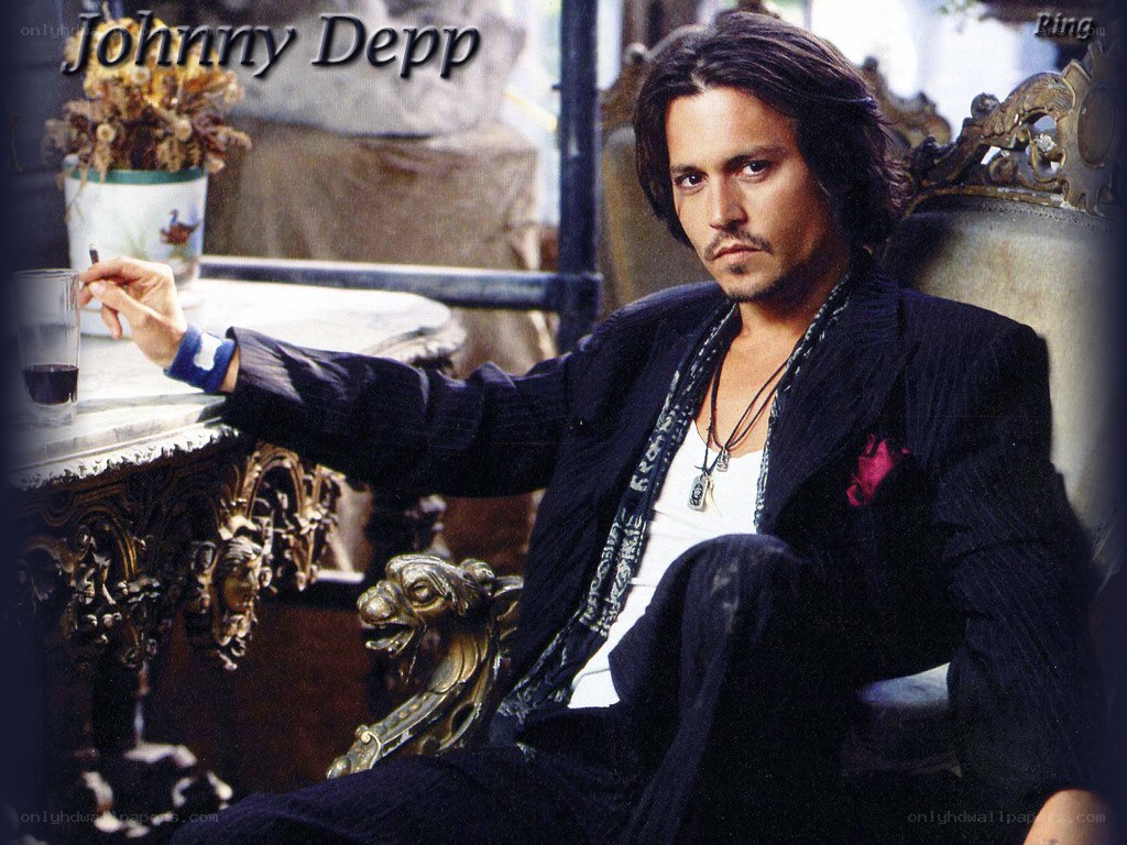 Johnny Depp in a suit