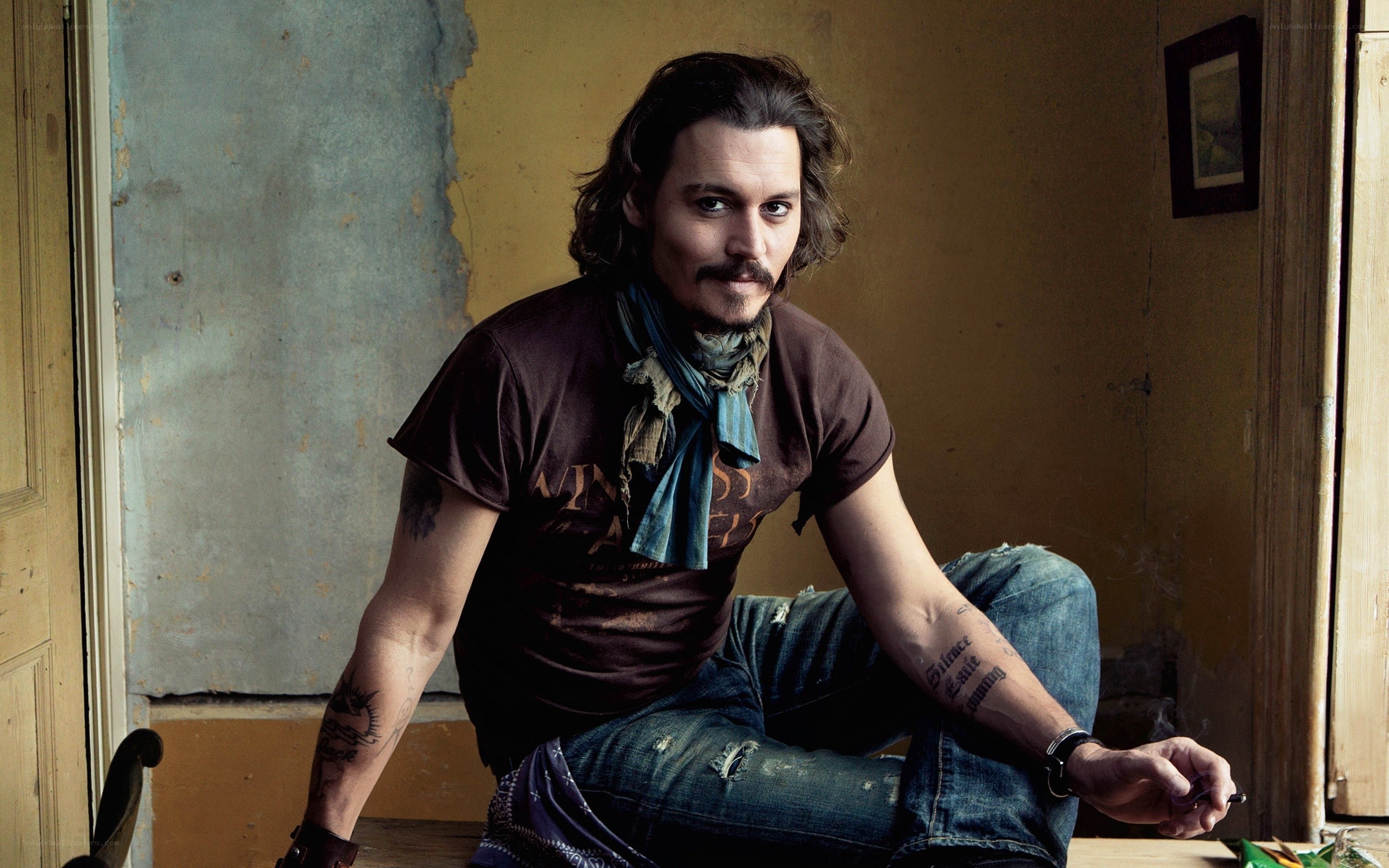 Johnny Depp in casual pose