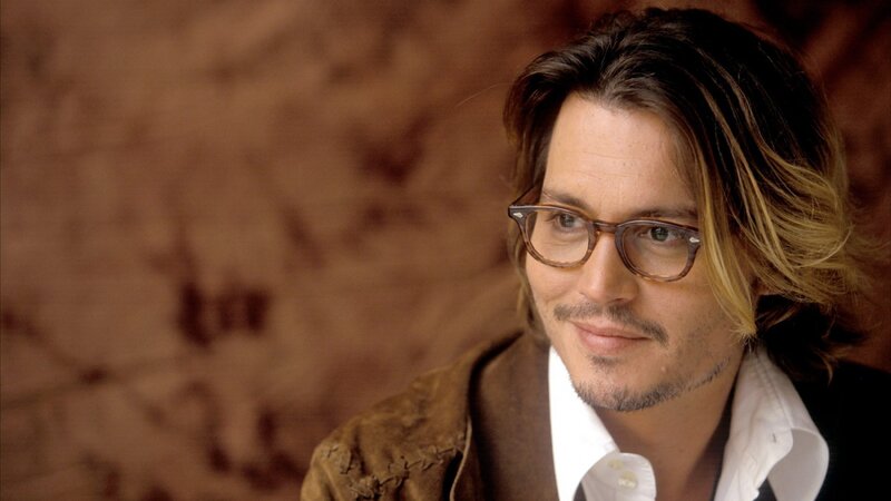 Johnny Depp in glasses