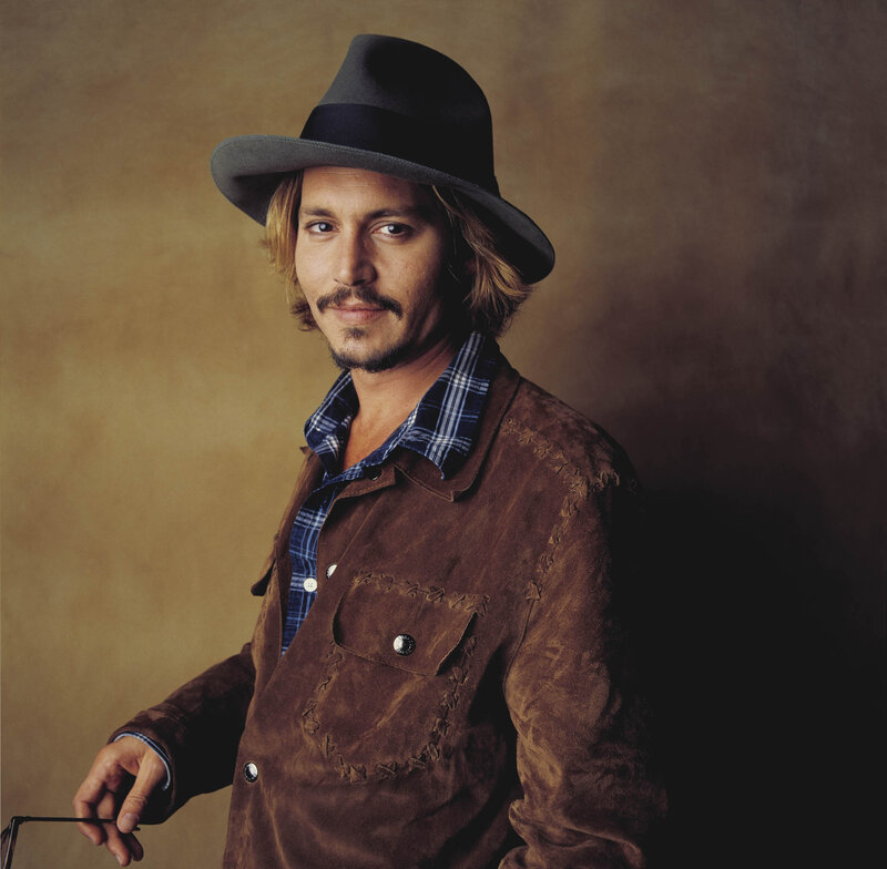 Johnny Depp in hat and jacket