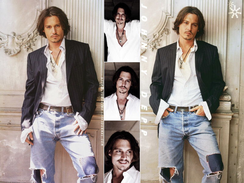 Johnny Depp in Suit — White