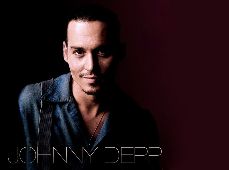 Johnny Depp Portrait — Black, Dramatic, Photograph, Man
