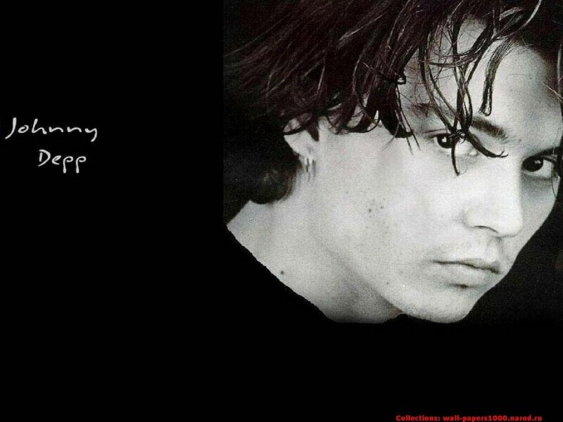 Johnny Depp Portrait — Black