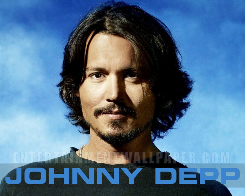 Johnny Depp Portrait — Blue