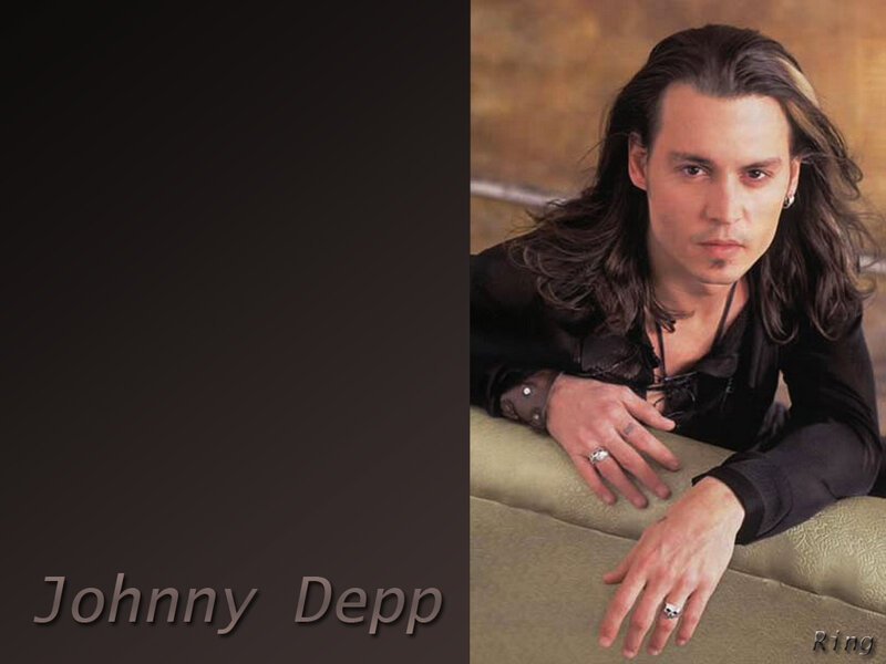 Johnny Depp Portrait — Brown, Serious