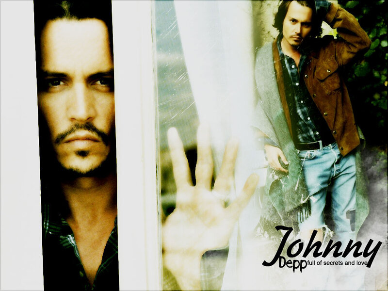 Johnny Depp Portrait — Brown