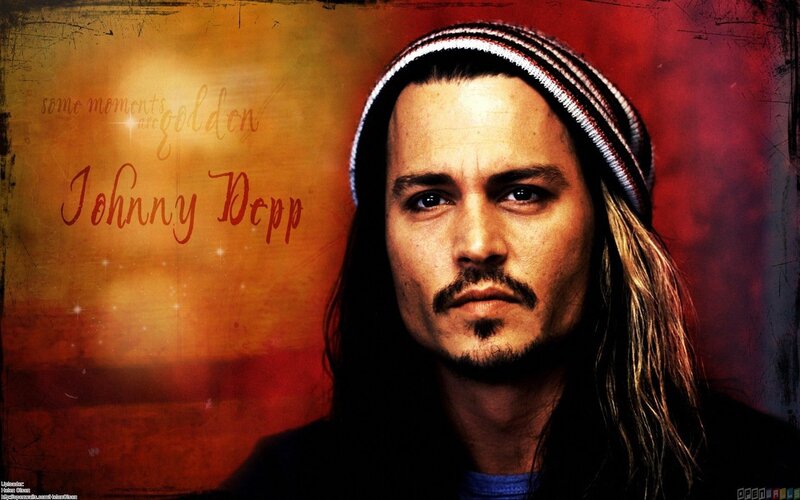 Johnny Depp Portrait — Red