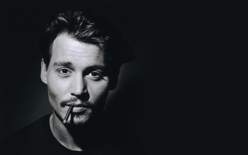 Johnny Depp with cigarette