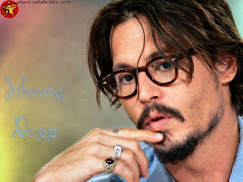 Johnny Depp with glasses