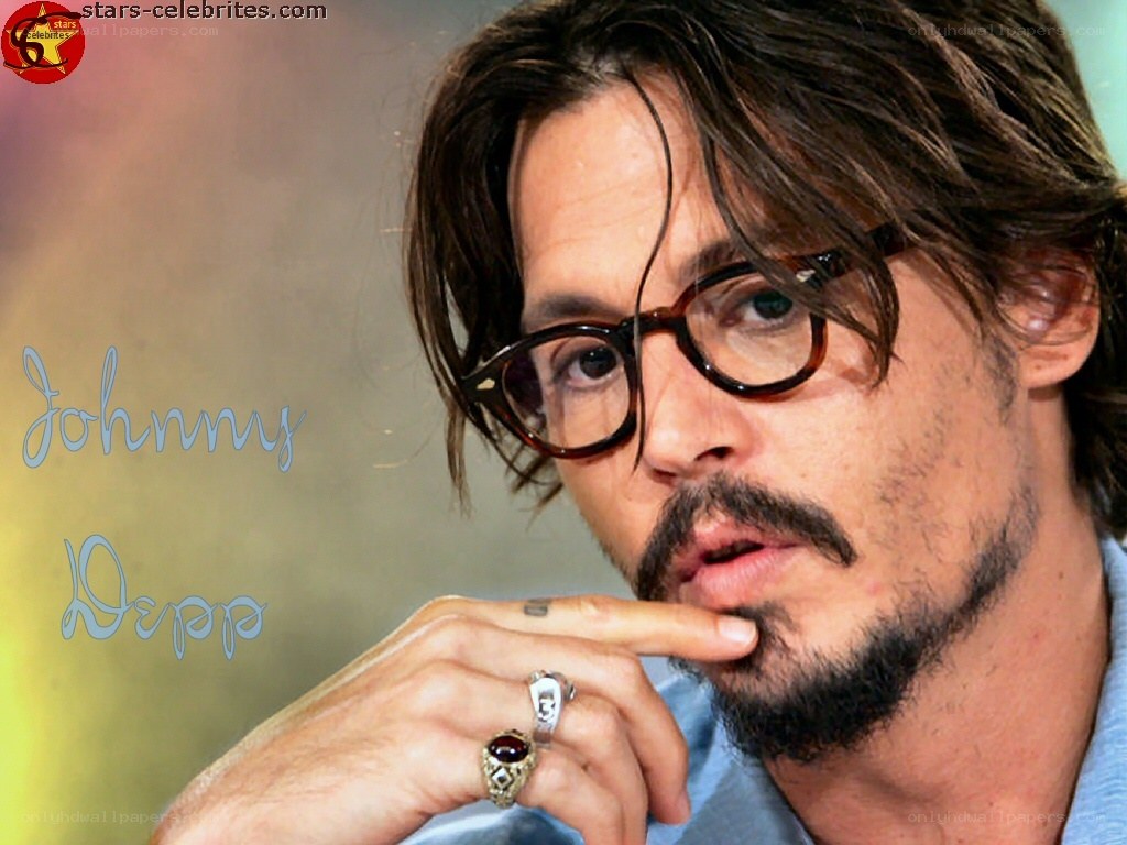 Johnny Depp with glasses