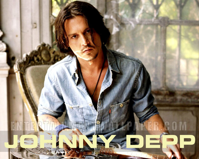 Johnny Depp with guitar