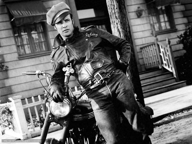 Johnny on a motorcycle