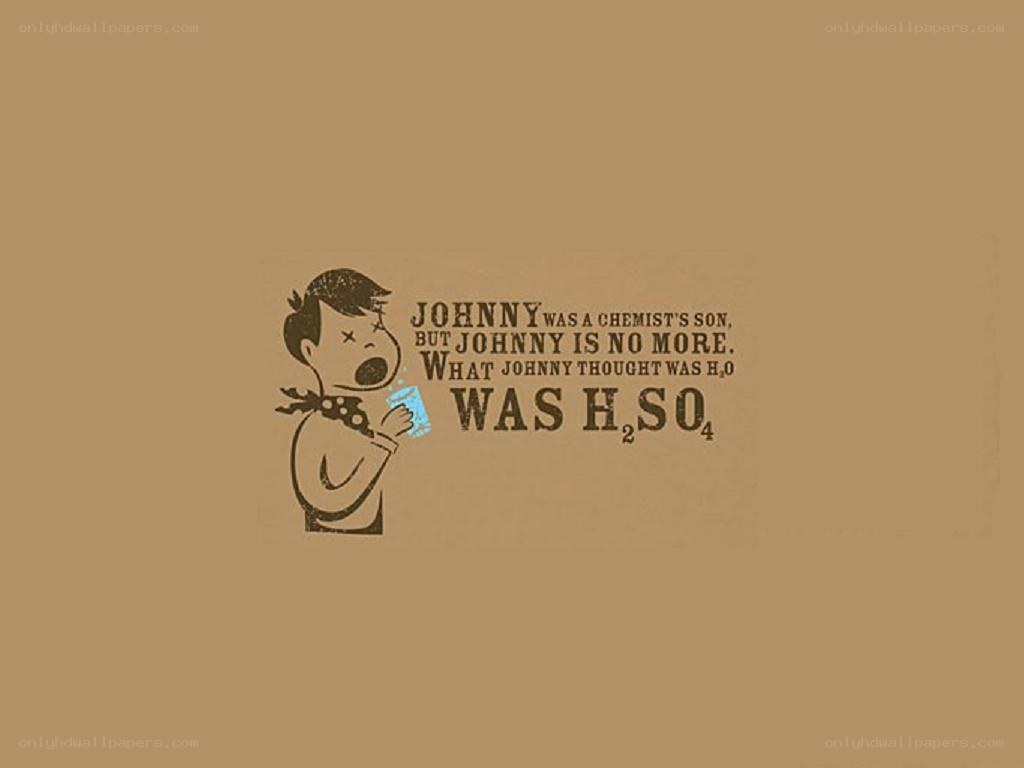 Johnny's chemistry joke